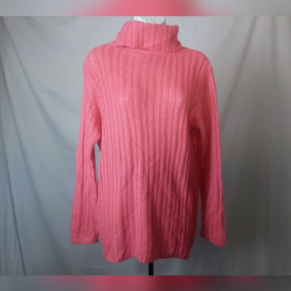 A cute pink turtleneck